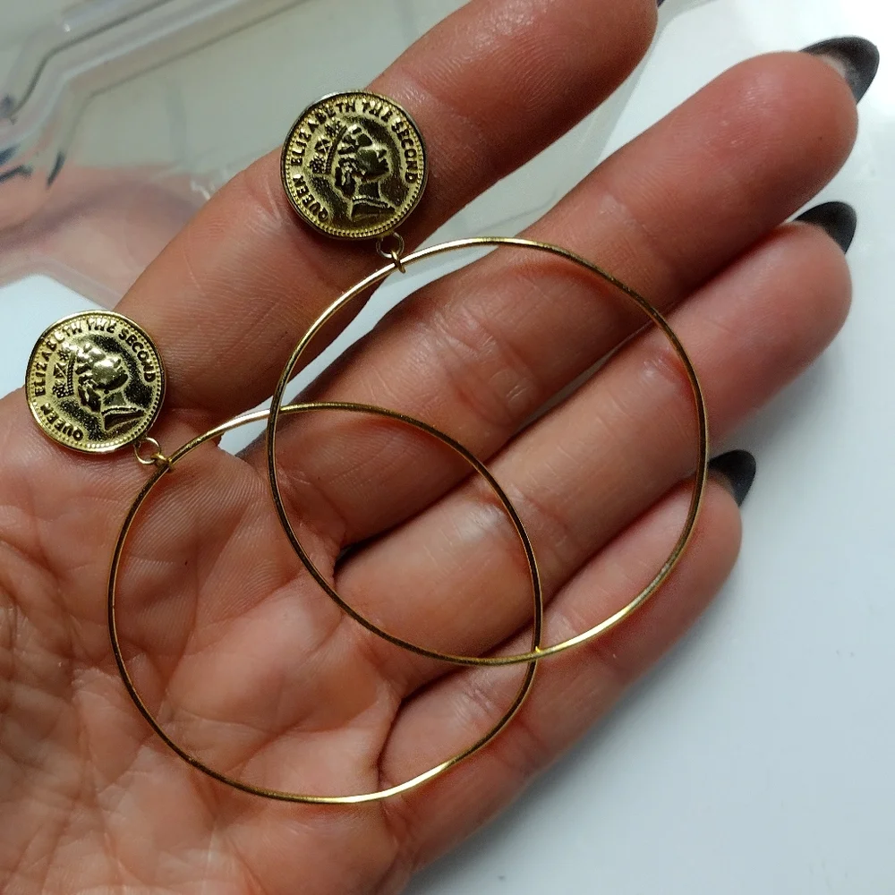 Coin earrings - Picture 1 of 7